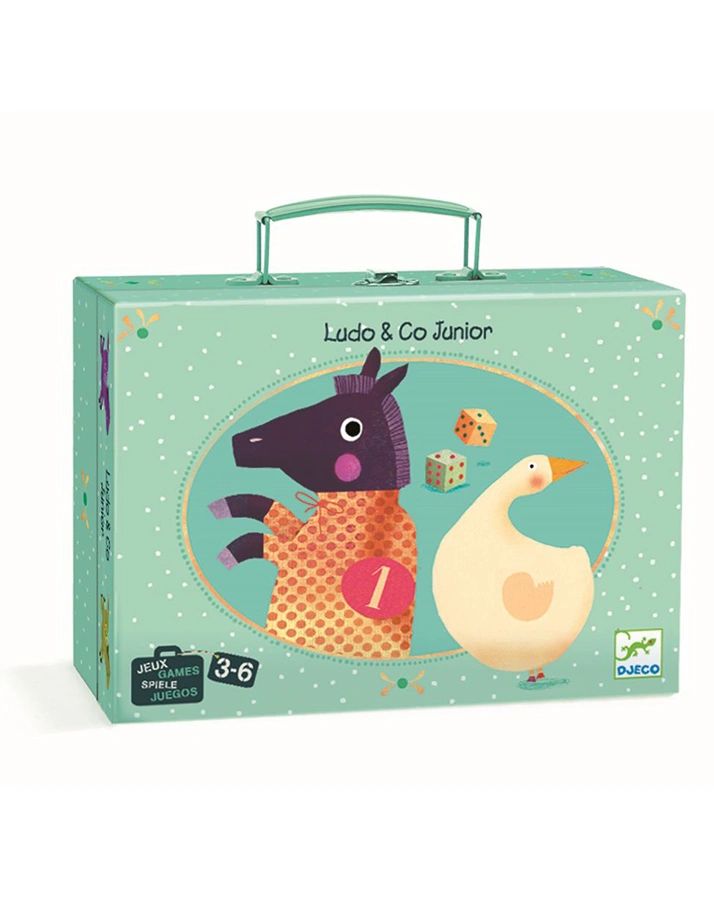 Reisespiel LUDO & CO JUNIOR 6-teilig in bunt