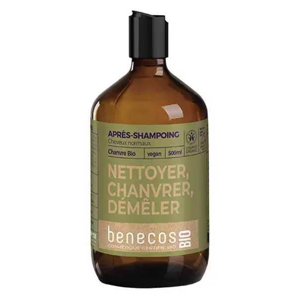 Condicionador Benecos para Cabelos Normais com Cânhamo Orgânico 500ml