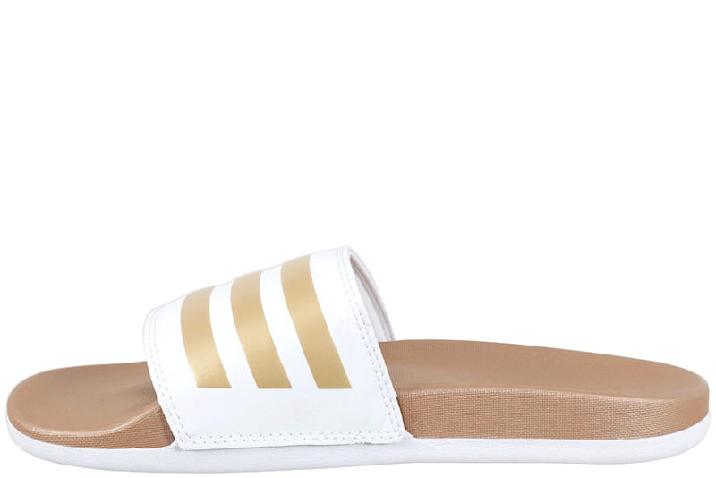ADIDAS ADILETTE COMFORT ROSEGOLD SLIPPERS I HVIDT EVA-SKUM