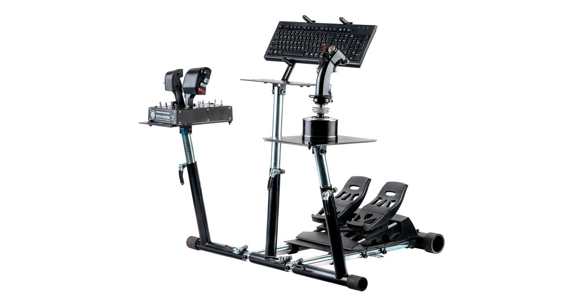 Wheel Stand ProDeluxe V2 Super Warthog houder  (Zwart, voor Thrustmaster Hotas Warthog en Saitek X52/Pro, X55, X56, X65)