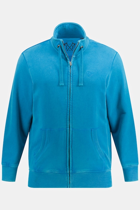 Sweatjacke, Vintage Look, Kängurutasche