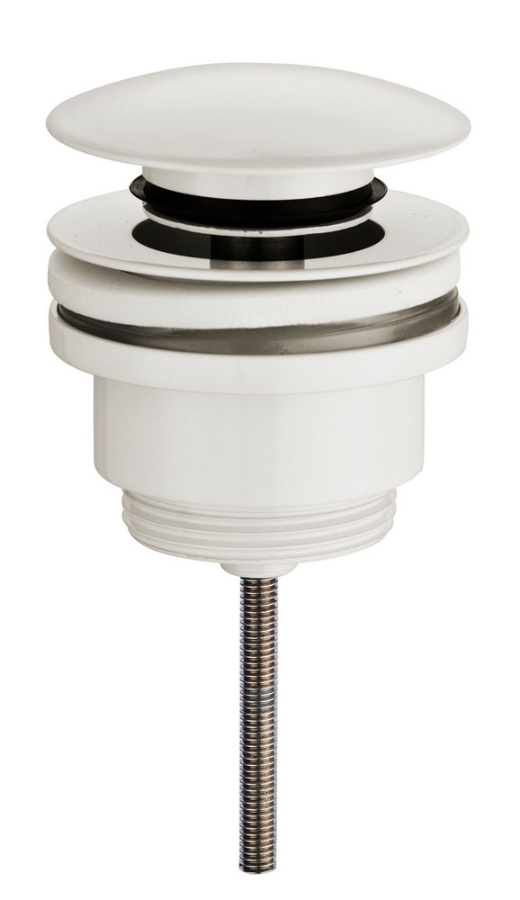 Mueller luxe afvoerplug met clicksysteem 5/4 laag model mat wit