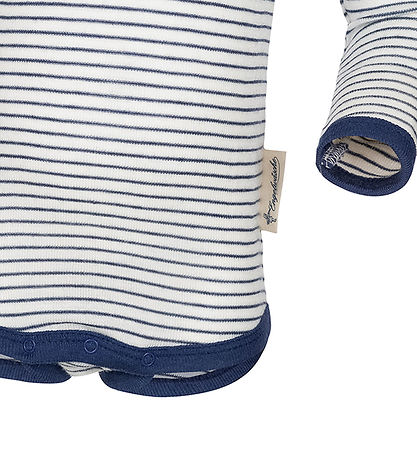 Engel Body l/ä - Wolle/Seide - Natural/Navy Blue