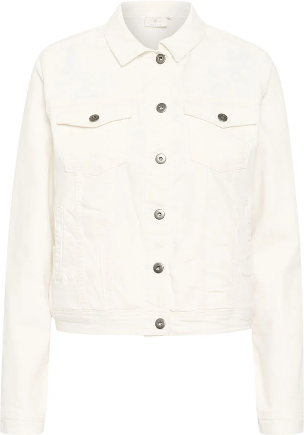 Kaffe KAzelina Denim Jacket Chalk