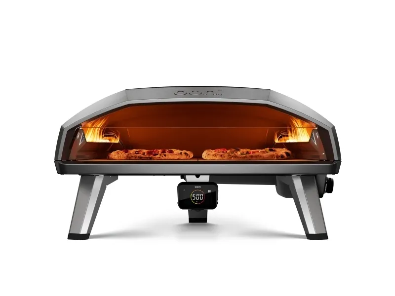 Ooni Koda 2 Max, 1 pizza(er), Sort, Sølv, 33 cm, 500 °C, 150 - 500 °C, Sten