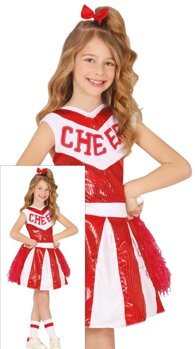 Cheerleader Jurk Rood Wit Meisje
