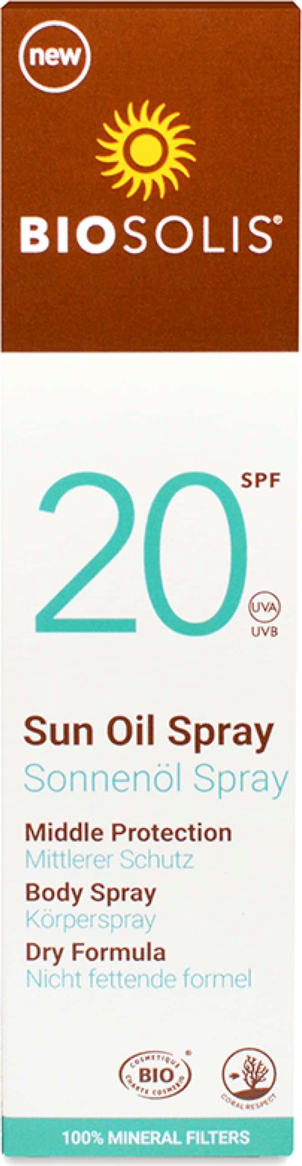 Biosolis  Sonnenöl Spray LSF 20, 100 ml