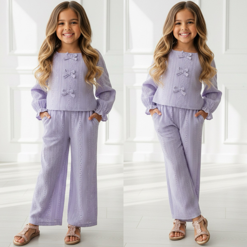 Luna bow set - lila