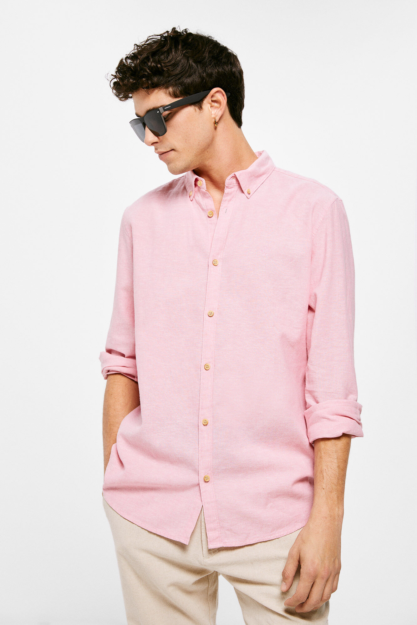 Camisa linóleo cor - rosa