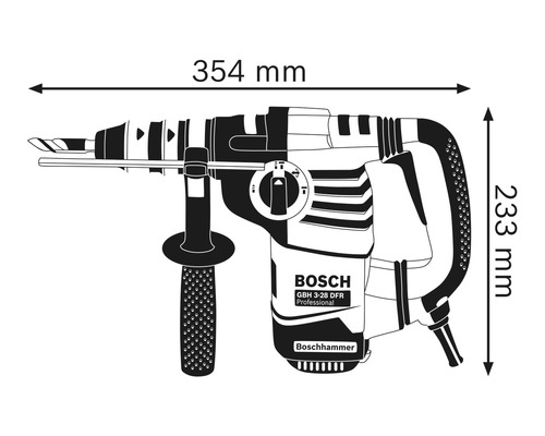 Bosch Professional GBH 3-28 DFR SDS plus boorhamer inclusief transportkoffer