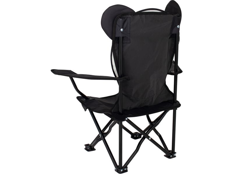Eurotrail Campingstuhl Ardeche Panda Schwarz/Weiss Stuhl mit fröhlichen Tierdesigns