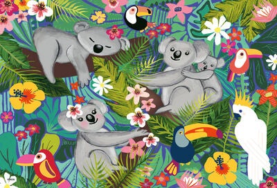 Ravensburger Puslespill Koalaer Og Dovendyr, 2X24 Bitar