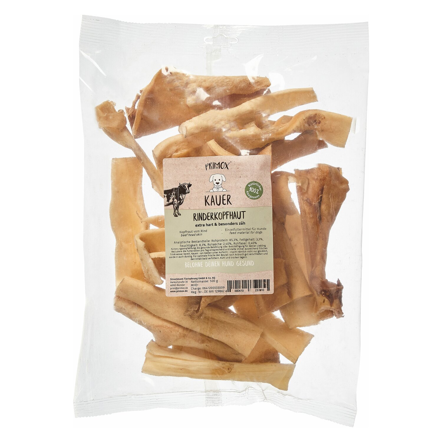 PRIMOX Rinderkopfhaut - 500g
