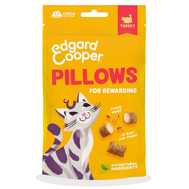 Edgard & Cooper Pillows Kattensnacks 60 gram | Kalkoen | 15460.3