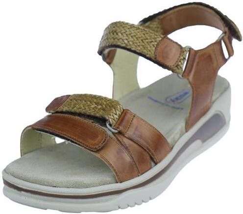 Wolky Comfortabele Bruine Leren Sandaal voor Dames Brown Dames