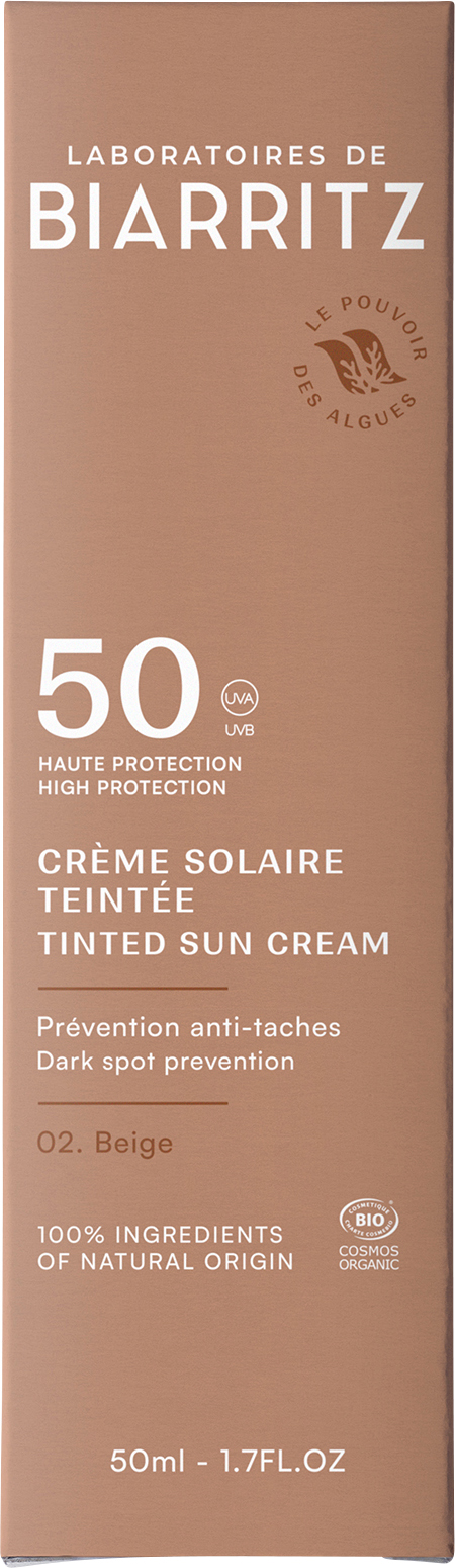 ALGA MARIS Sonnencreme Gesicht<br>50 ml, Dispenser, Creme, getönt LSF50 beige