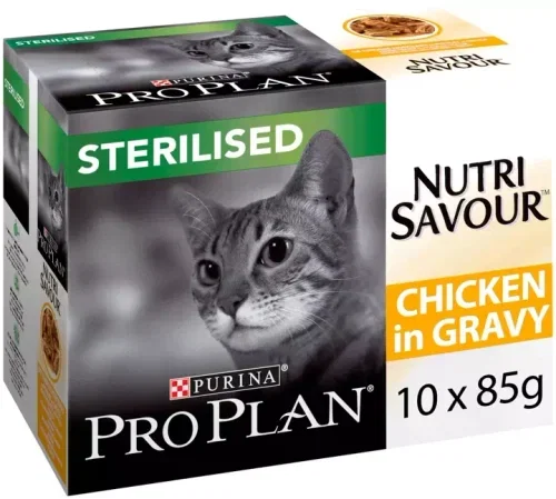 Pro Plan Purina Pro Plan Nutrisavour Sterilised Kylling 10x85 g