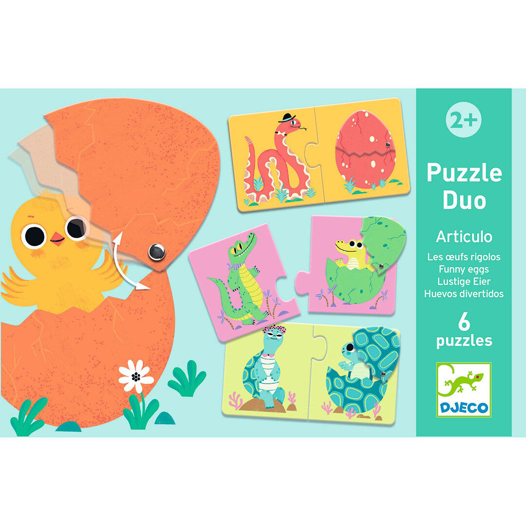 Djeco puzzel duo in het ei