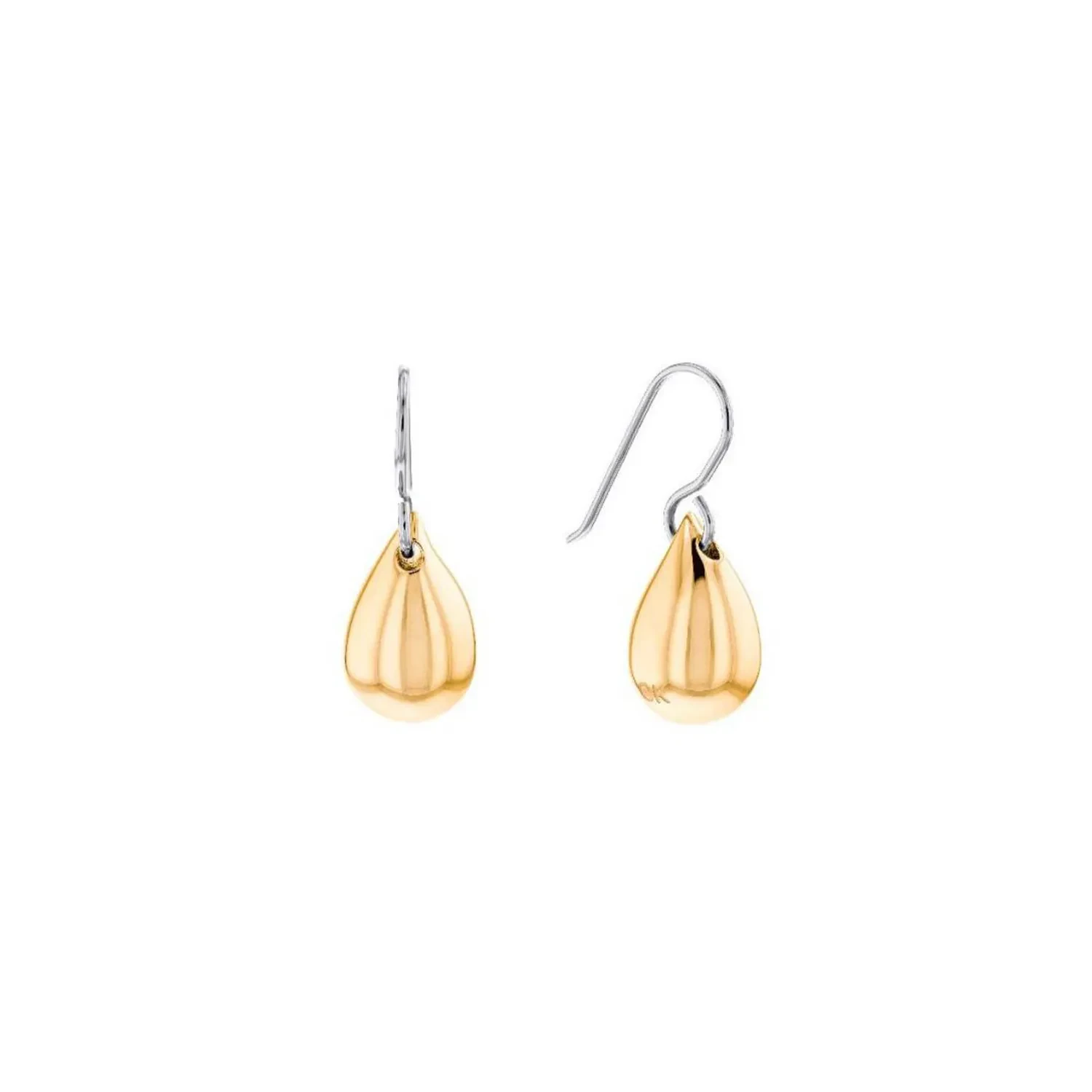 Calvin Klein SCULPTURED DROPS Øreringe 18 kt. Forgyldt Rustfrit Stål 35000074