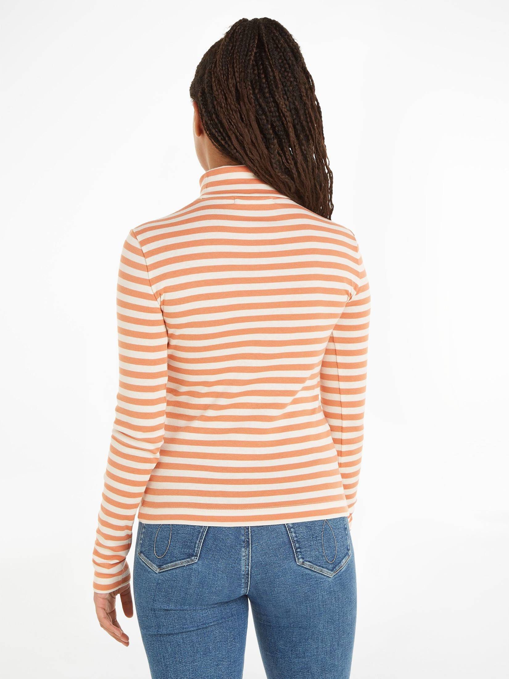 CALVIN KLEIN JEANS| Damen Longsleeve mit Rollkragen