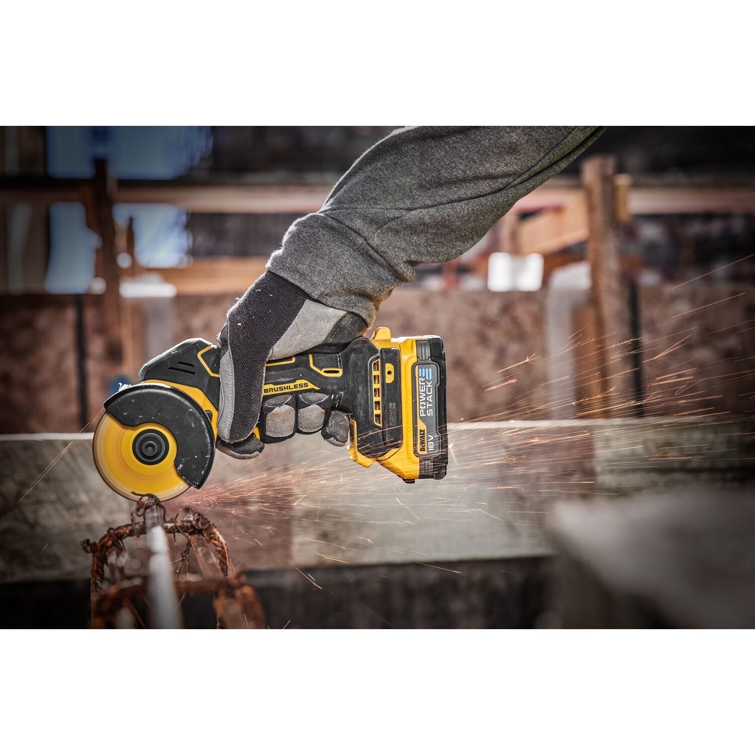 DeWALT DCS438N Accu slijpmachine 76mm 18V XR Basic Body