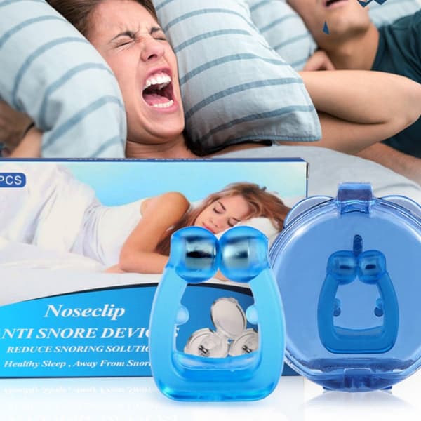 INF Magnetisk neseklemme mot snorking 6-pakning Blå