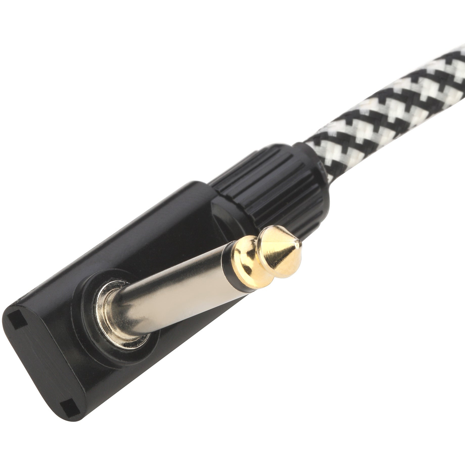 RockBoard Tweed Series Flat Patch Cable Salt&Pepper 30 cm