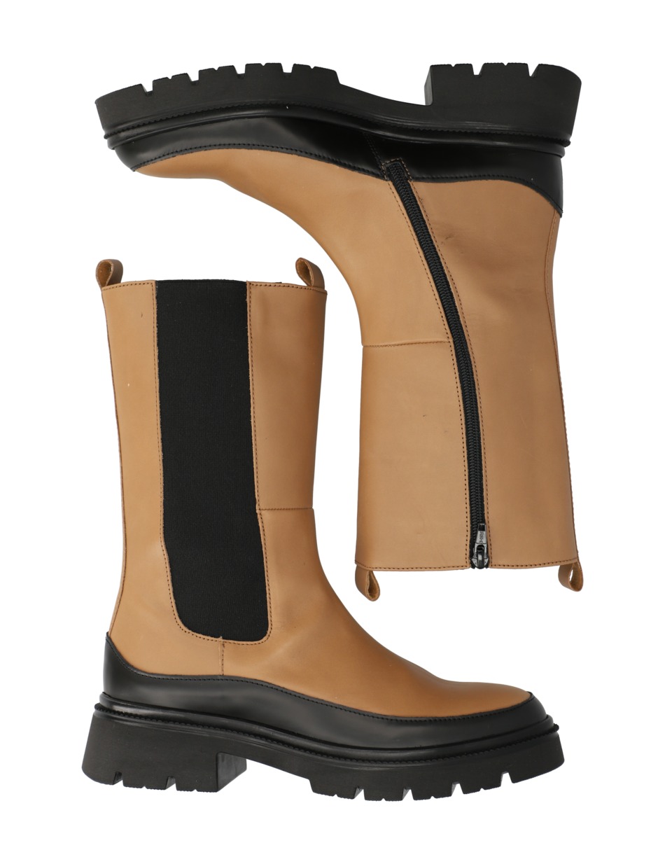 Glattleder Chelsea Boot
