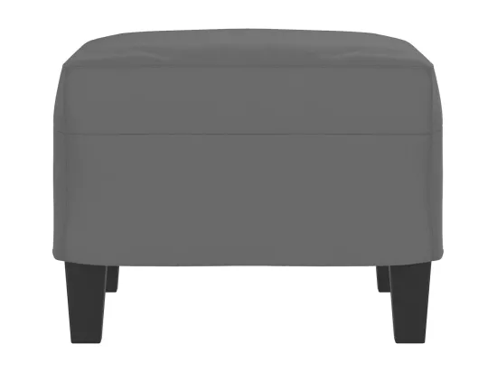 Repose-pied Gris foncé 60x50x41 cm Tissu microfibre
