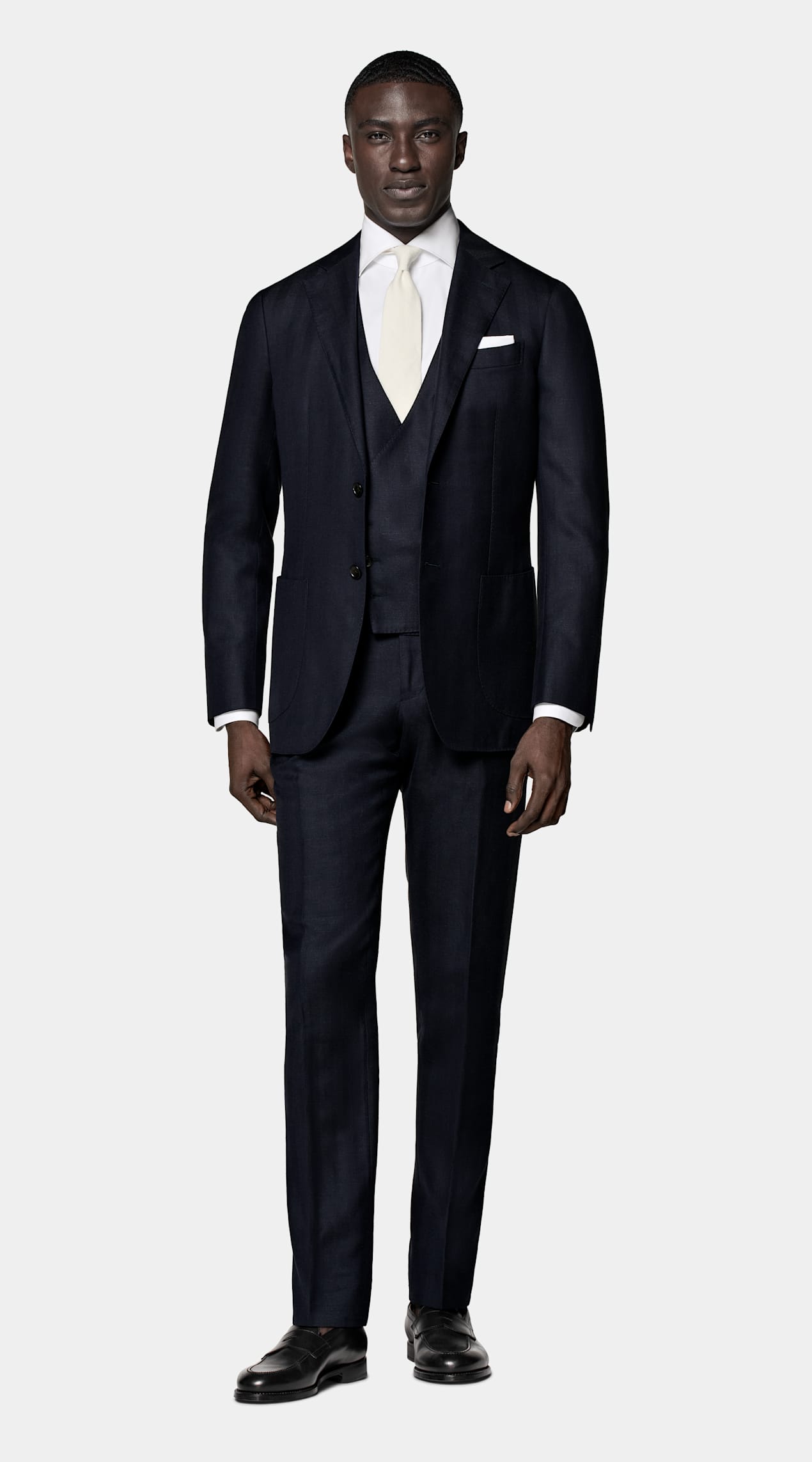 Costume trois pièces Havana coupe Tailored bleu marine