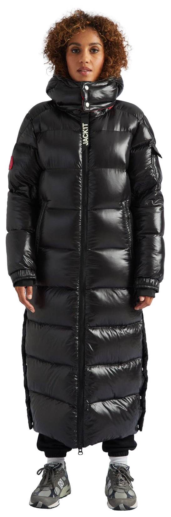 EZ Slick Puffer Ultra Long Dame Black