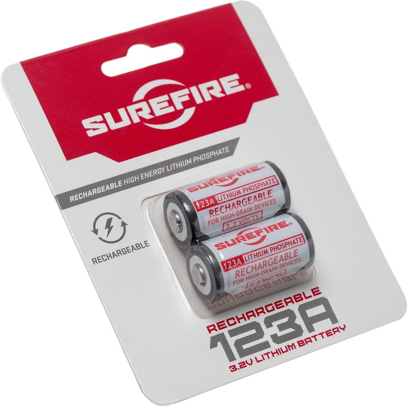 SureFire - 123A - Oplaadbare Accu - 2 Stuks - Lithium