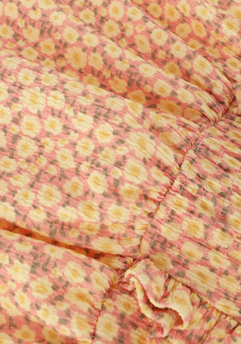 LIKE FLO oranje like flo  fancy flower crepe smock dress