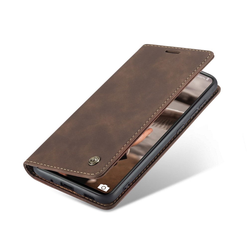Samsung Galaxy S20 FE / S20 FE 5G Leder Tasche Flip Wallet Etui mit Kartenfächern - Dunkelbraun