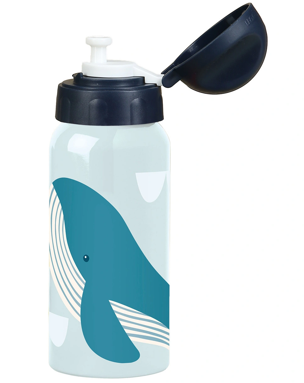Trinkflasche WAL (400ml) in blau