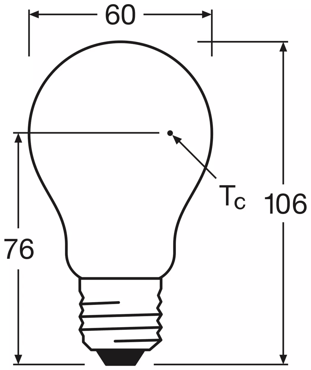 LED-Birne E27/7 Watt/Energie F