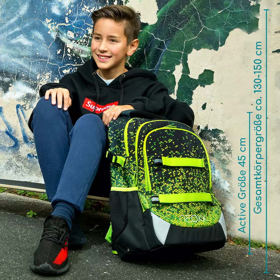 neoxx Active Schulrucksack Pixel in my mind