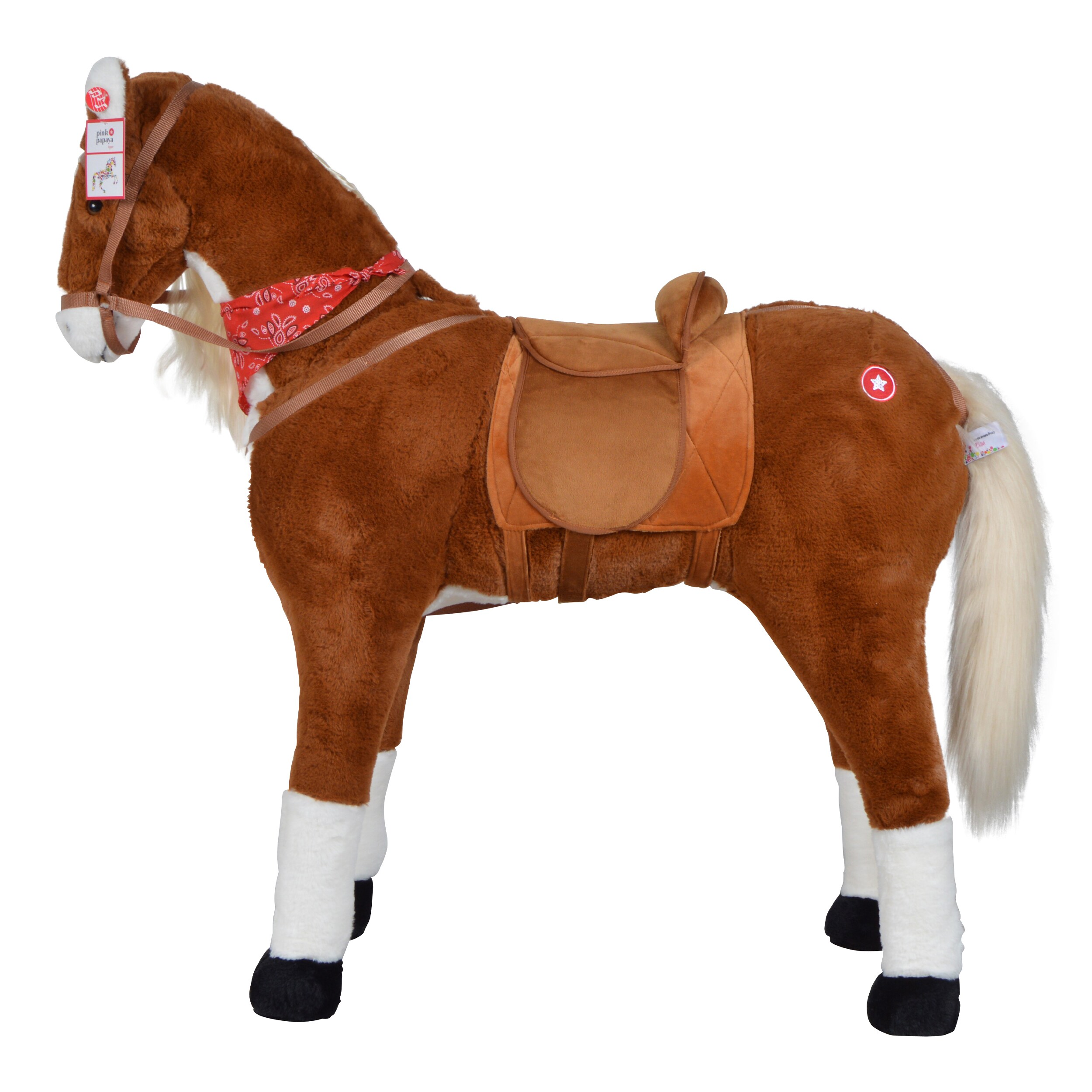 Pink Papaya Stehpferd für Kinder zum Reiten Elsa 105 cm