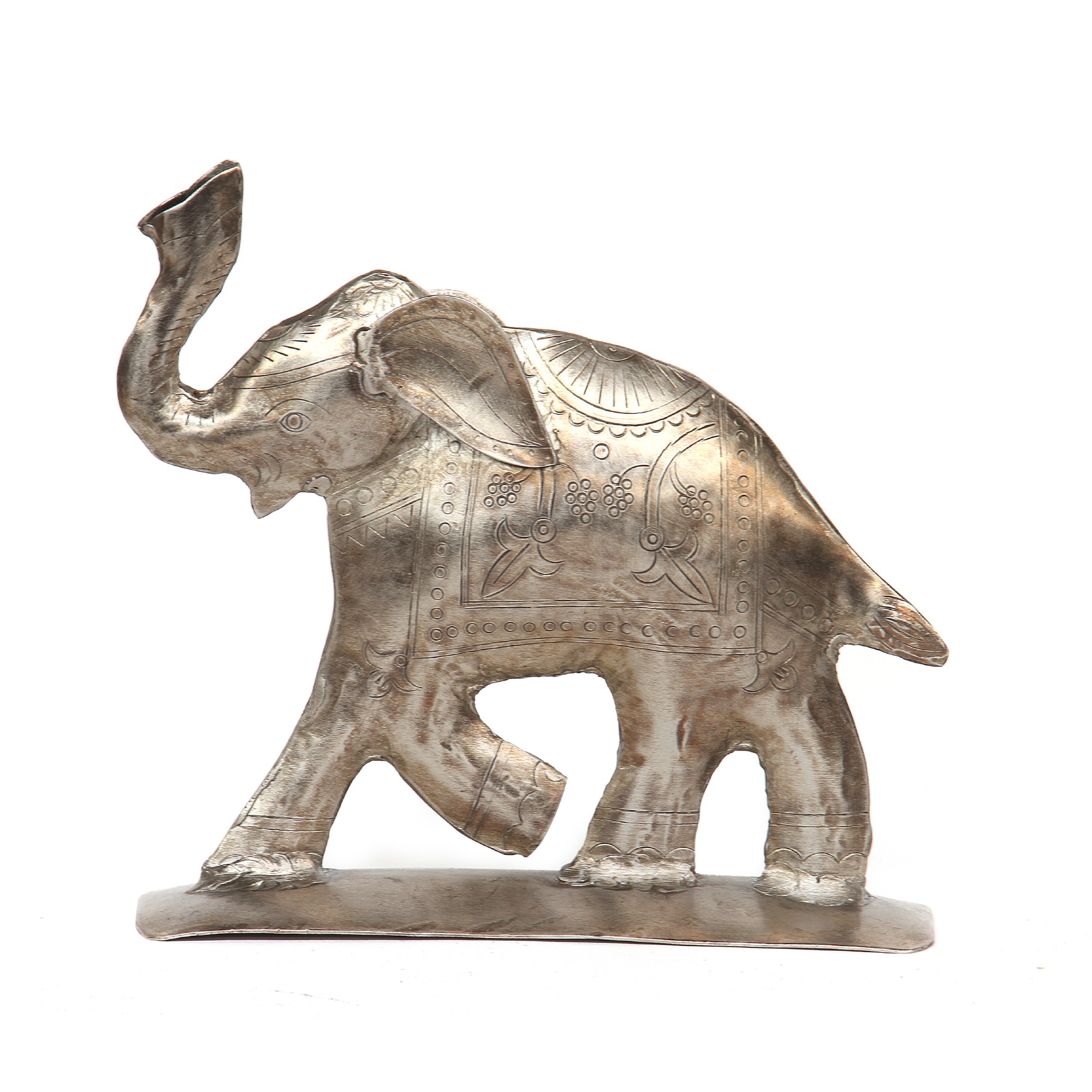 Figur 'Elefant', aus Metall,  B 17 cm, H 16 cm, L 5 cm von fischer's lagerhaus