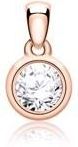 Diamanten dameshanger in 14k rosegoud