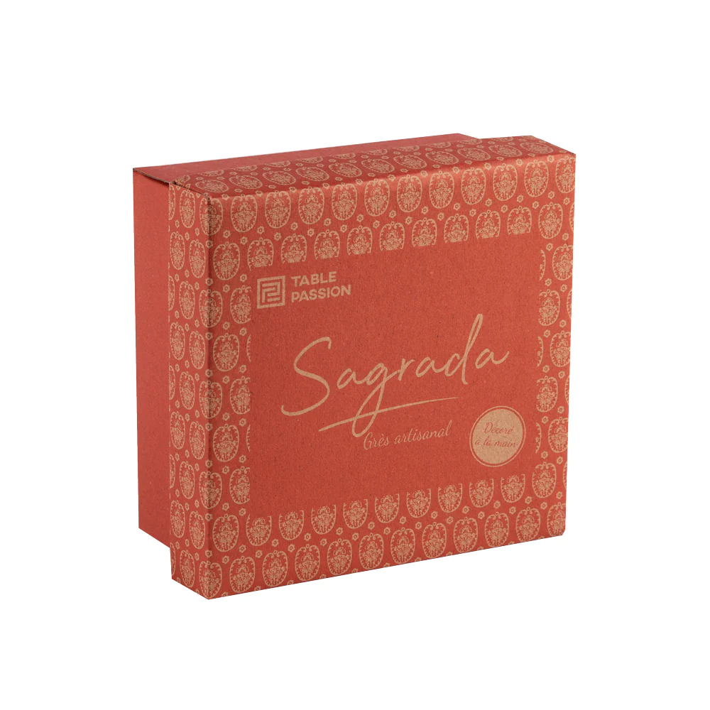 Coffret de 4 gobelets à thé Sagrada 7 cm Table passion