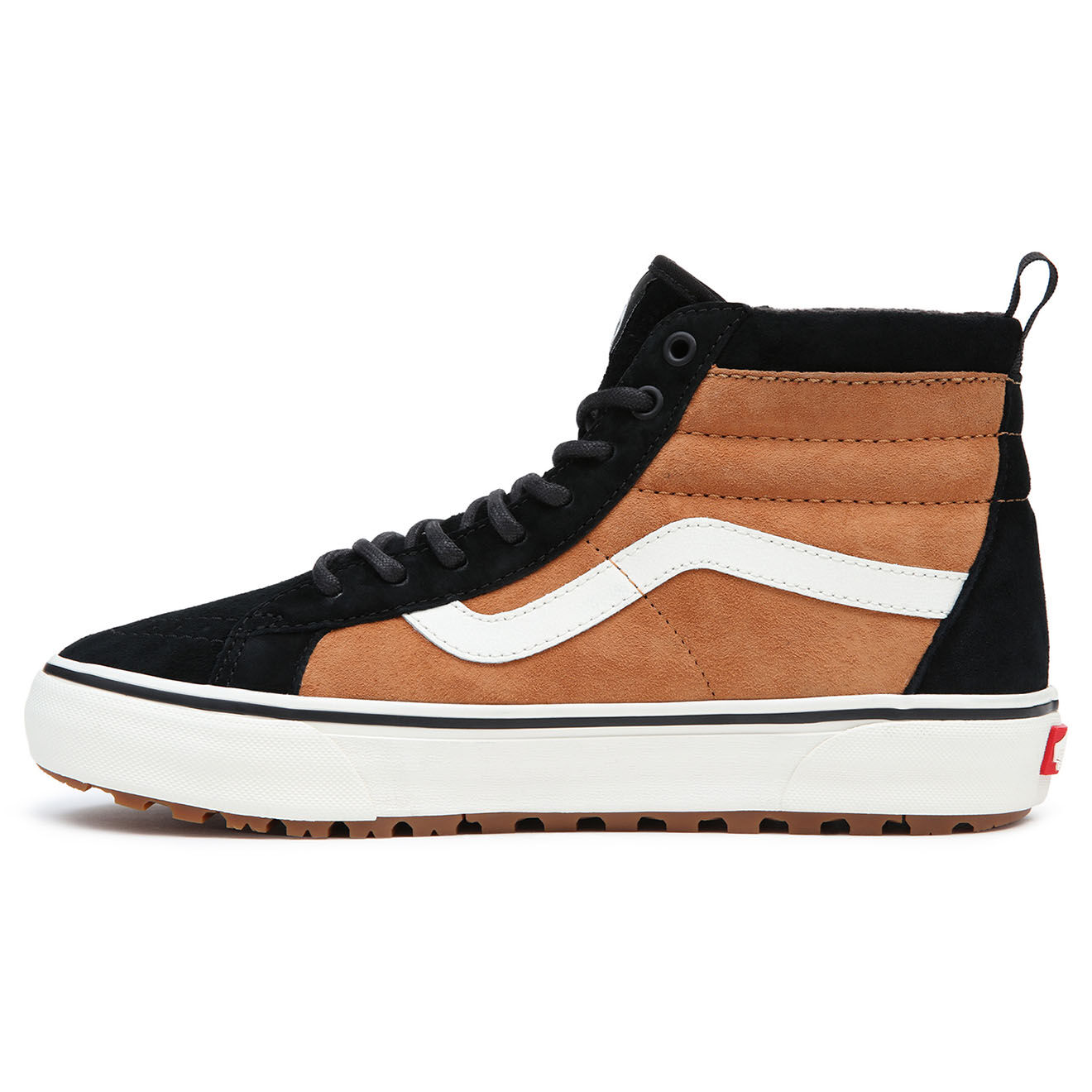 Vans Baskets en Velours de Cuir SK8-Hi MTE-1 noir/marron