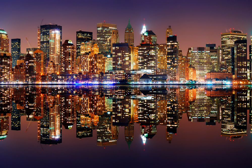 Akustikbild NEW YORK SKYLINE 80x120cm, 7kg