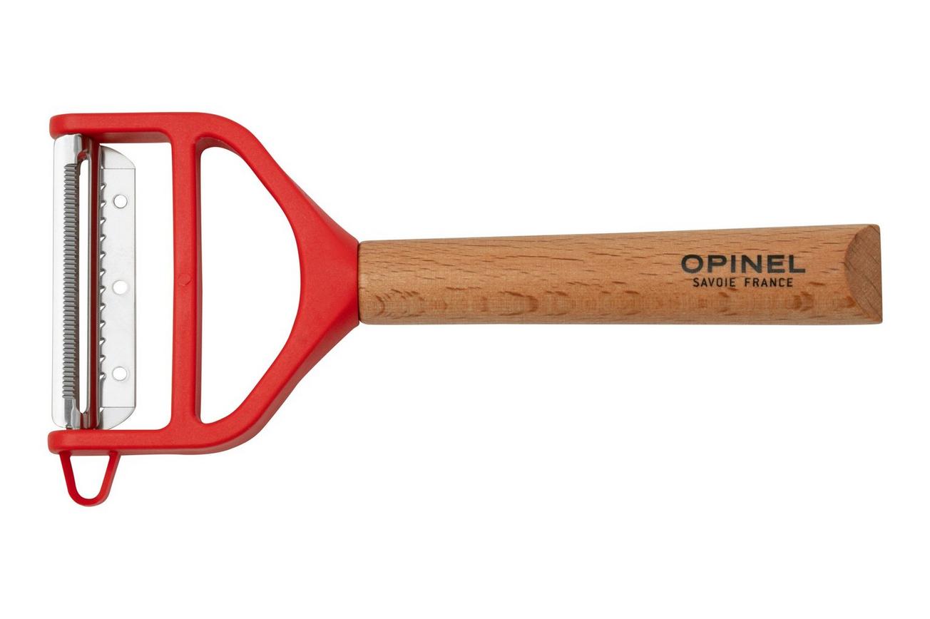 Opinel T-Duo Peeler 002433 Red Wood dunschiller