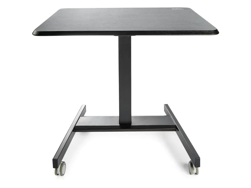 MOBILE STANDING DESK - PORTABLE SIT STAND ERGONOMIC ROLLING CART