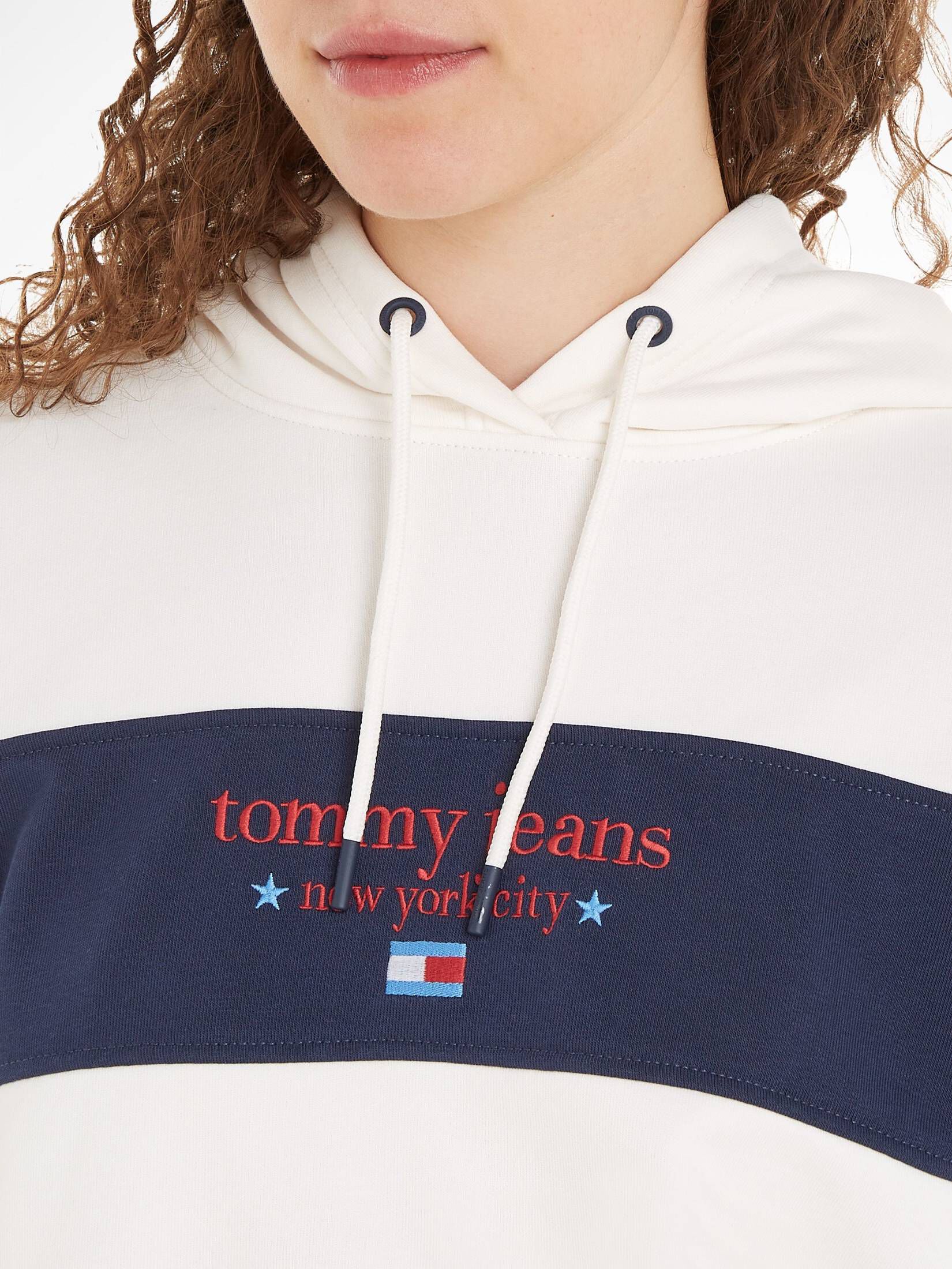Tommy Jeans| Damen Hoodie TJW RLX TJ NYC STRIPE