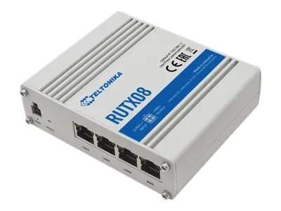 Teltonika RUTX08 - Router 4-port switch - 1GbE - DIN monterbar på skinne