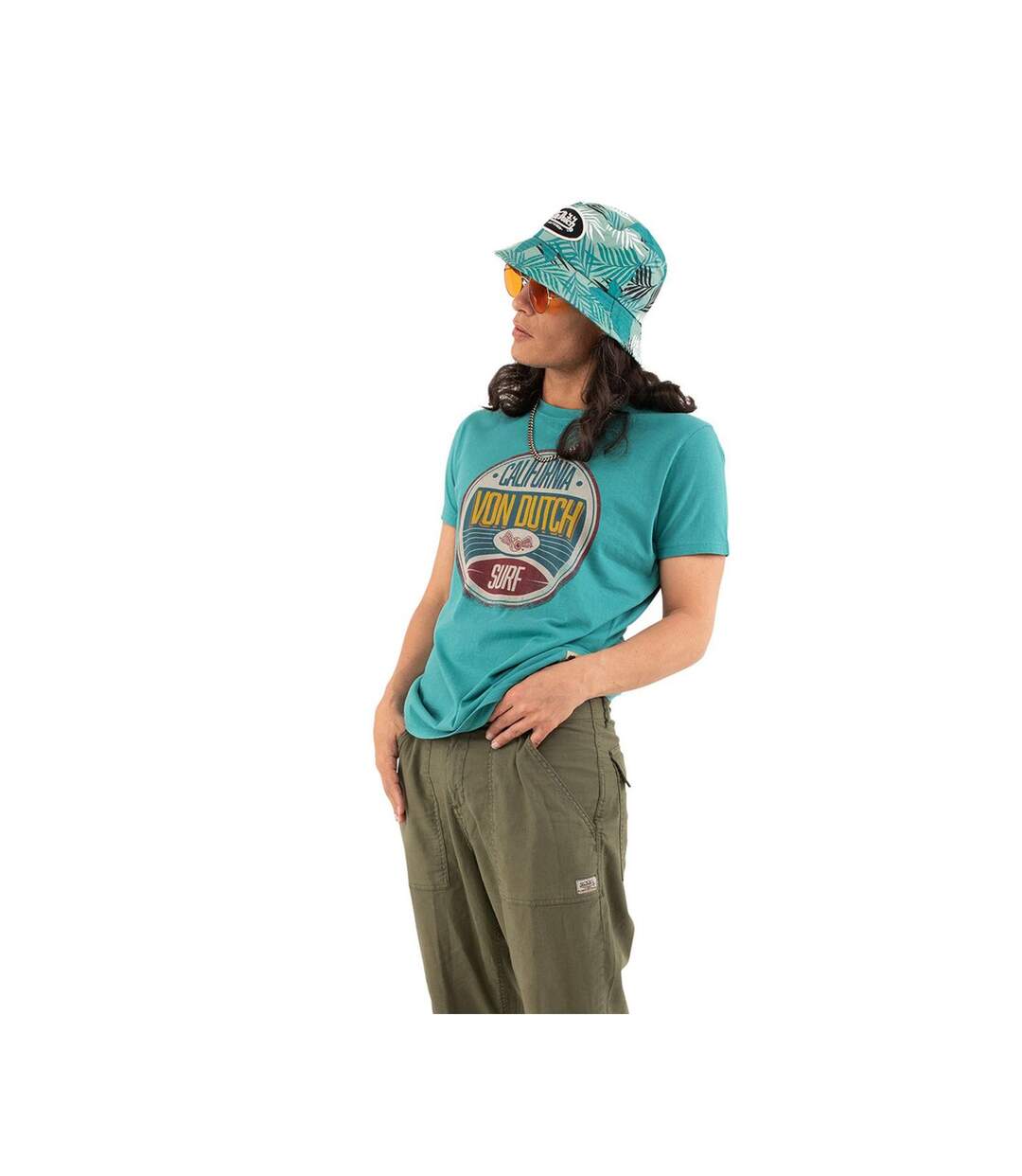 T-shirt col rond regular fit homme en coton Round