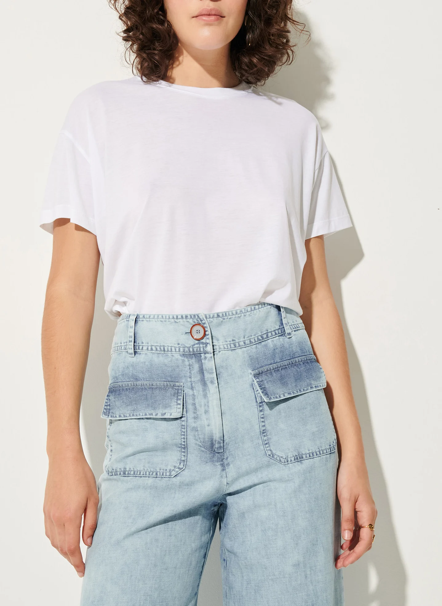 TOO - Tee-shirt oversize col rond | Blanc