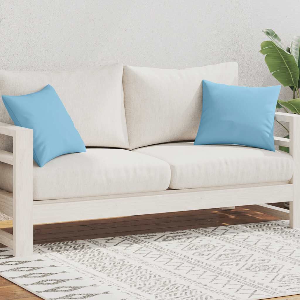 vidaXL Tuinkussens, 2-pack, 45x45 cm, Hemelsblauw